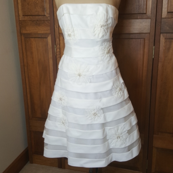 Galina Dresses & Skirts - Galina Ivory Wedding Dress, Sz 6